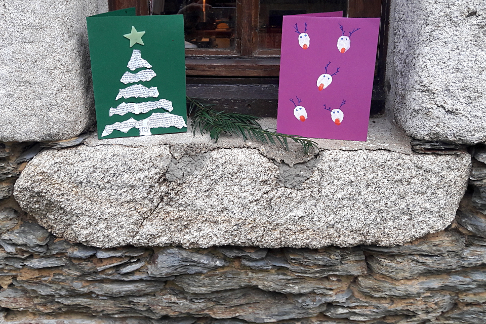 Basteln Mit Der Lernbiene Susse Weihnachtskarten